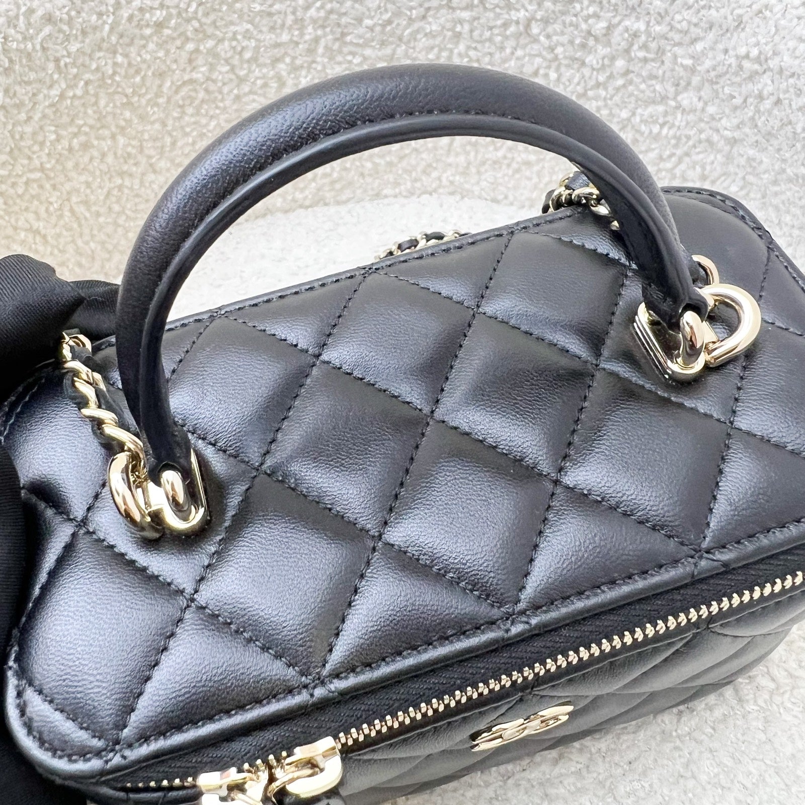 Chanel Top Handle Small Vanity in Handbag - Rovelle Bags