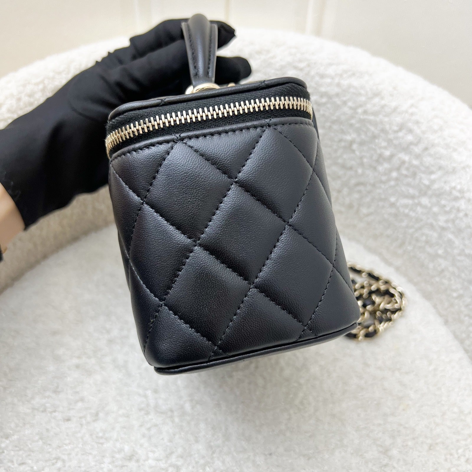 Chanel Top Handle Small Vanity in Handbag - Rovelle Bags