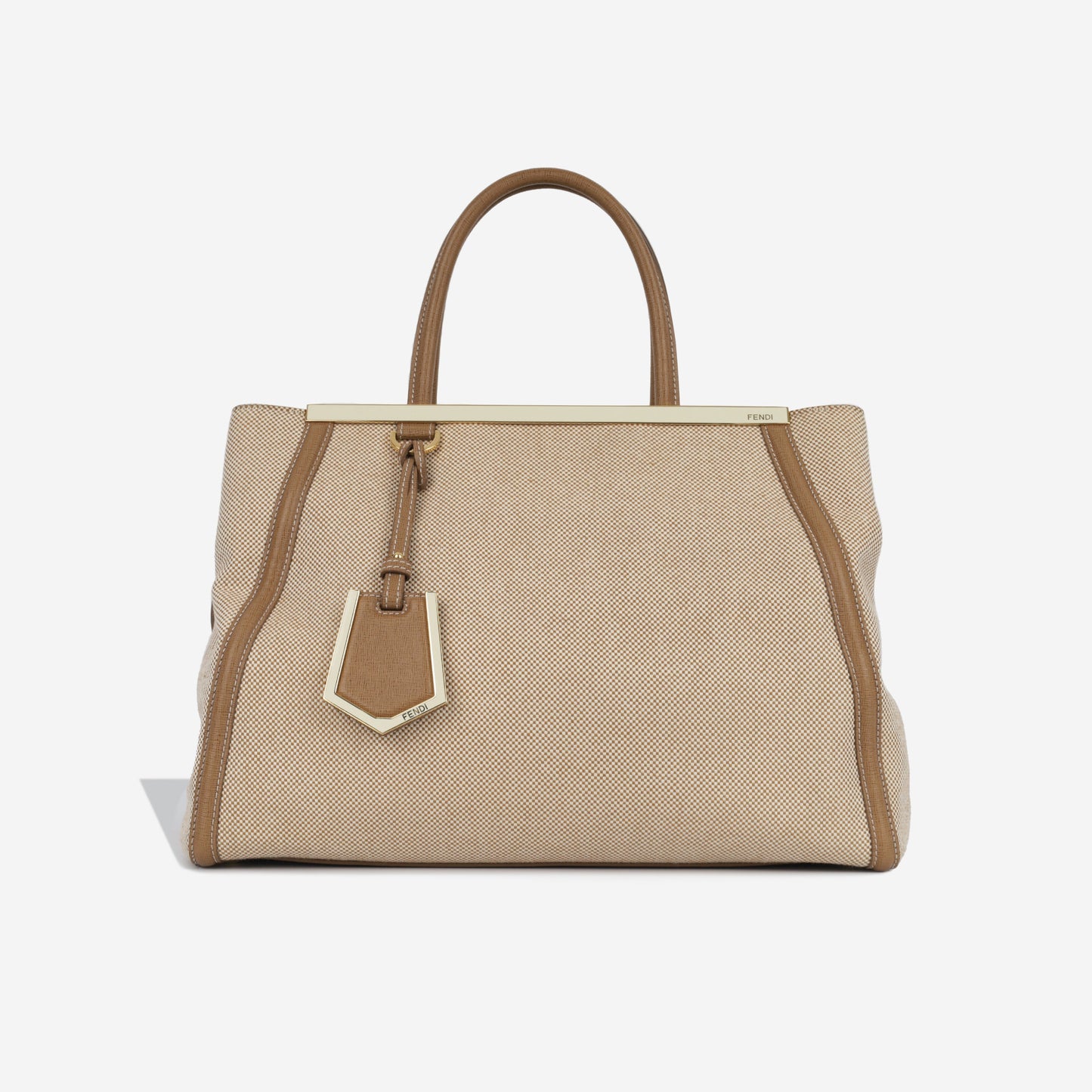 Fendi Baguette Suede Beige Tote Bag