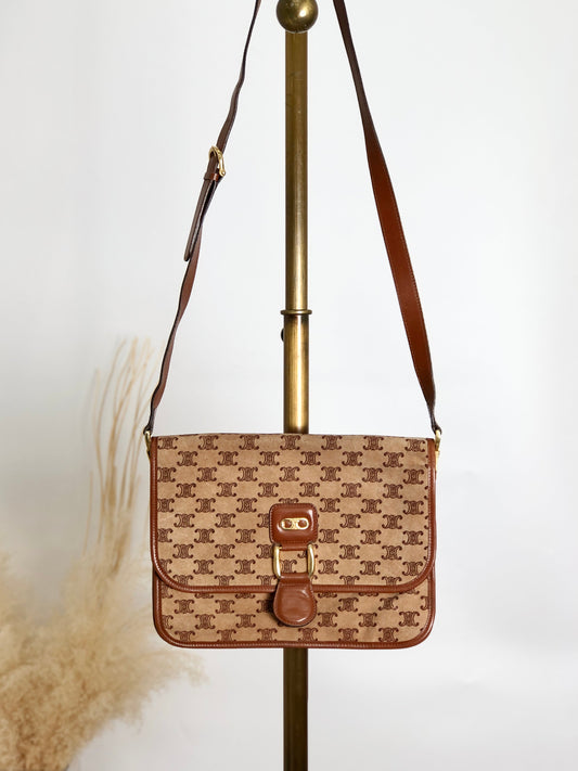 CELINE Shoulder bag Brown aimcin