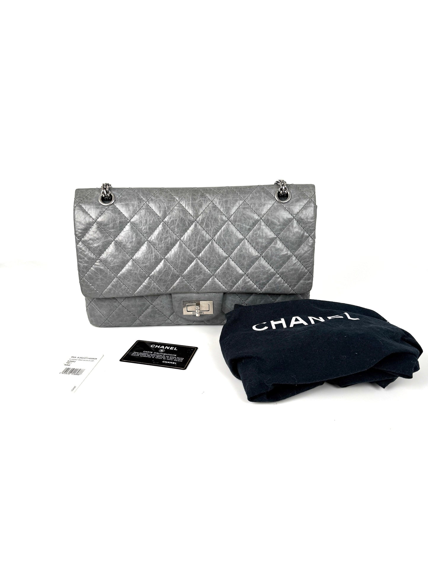 Chanel Gray 227 2005 Reissue 2.55 Shoulder Bag - Rovelle Bags