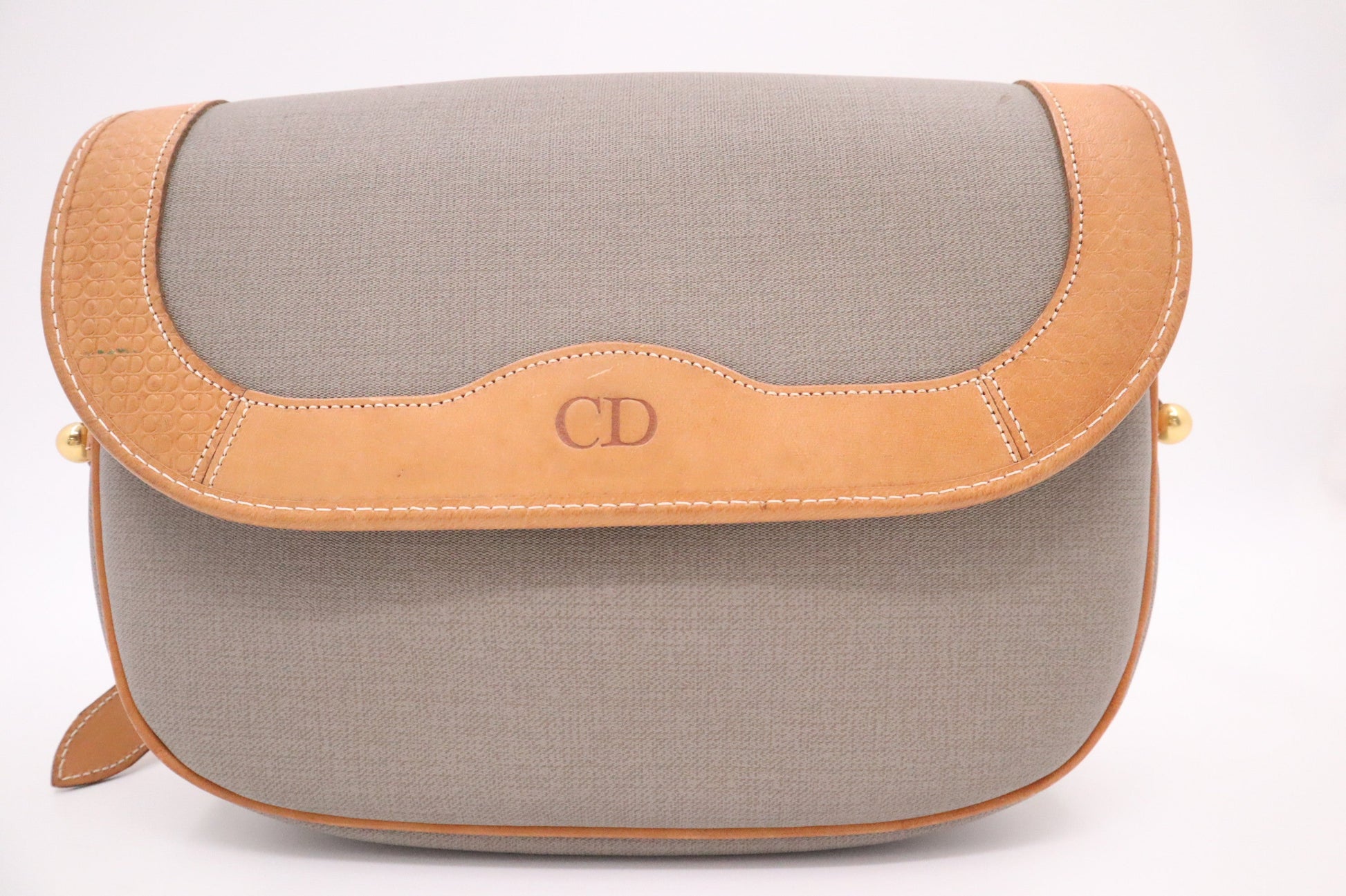 Dior Crossbody in Gray Coated Canvas