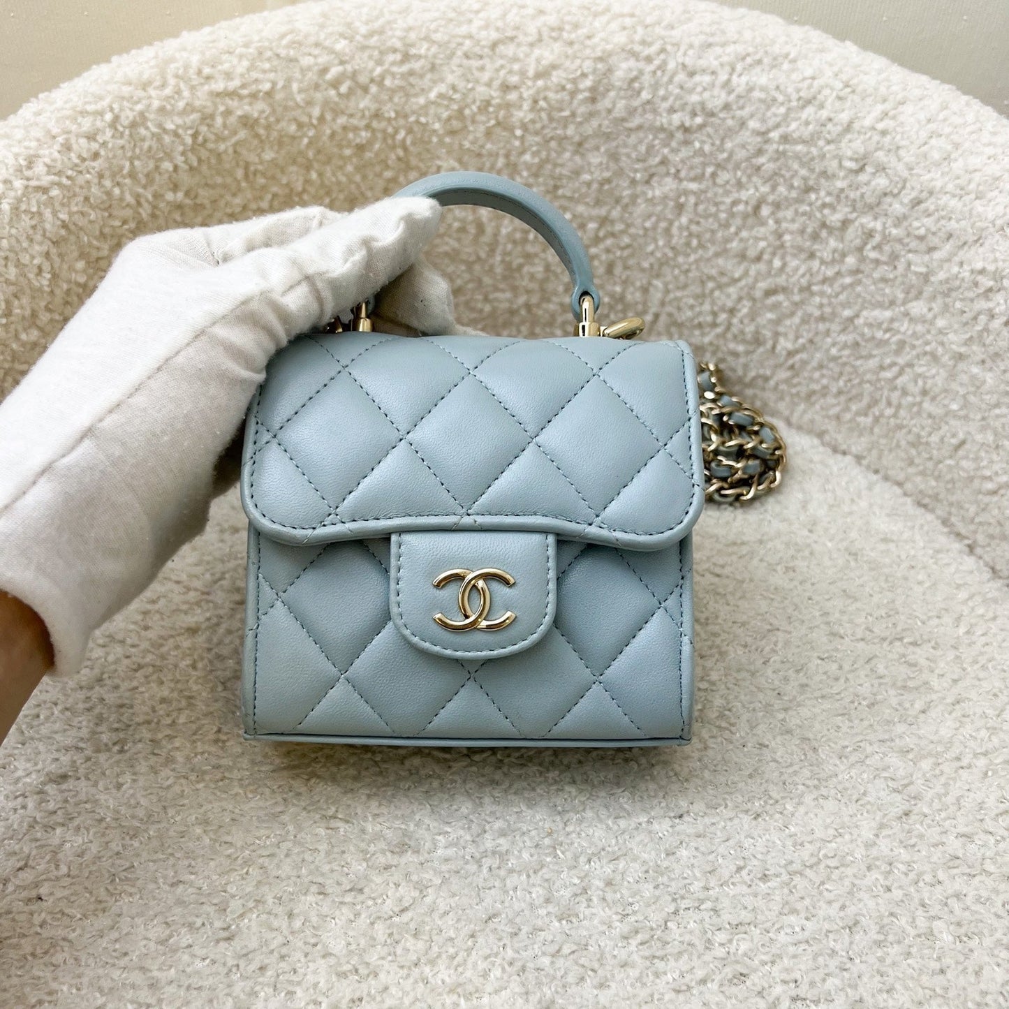 Chanel Top Handle Micro Flap Flap Bag - Rovelle Bags