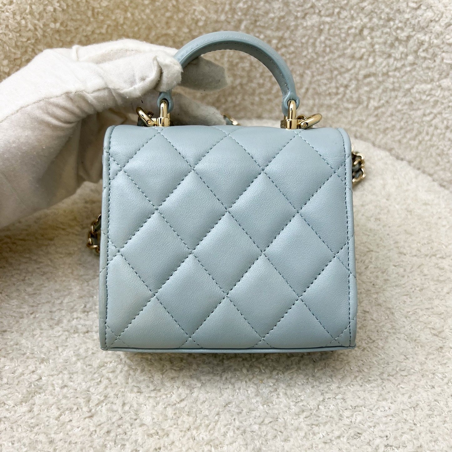 Chanel Top Handle Micro Flap Flap Bag - Rovelle Bags