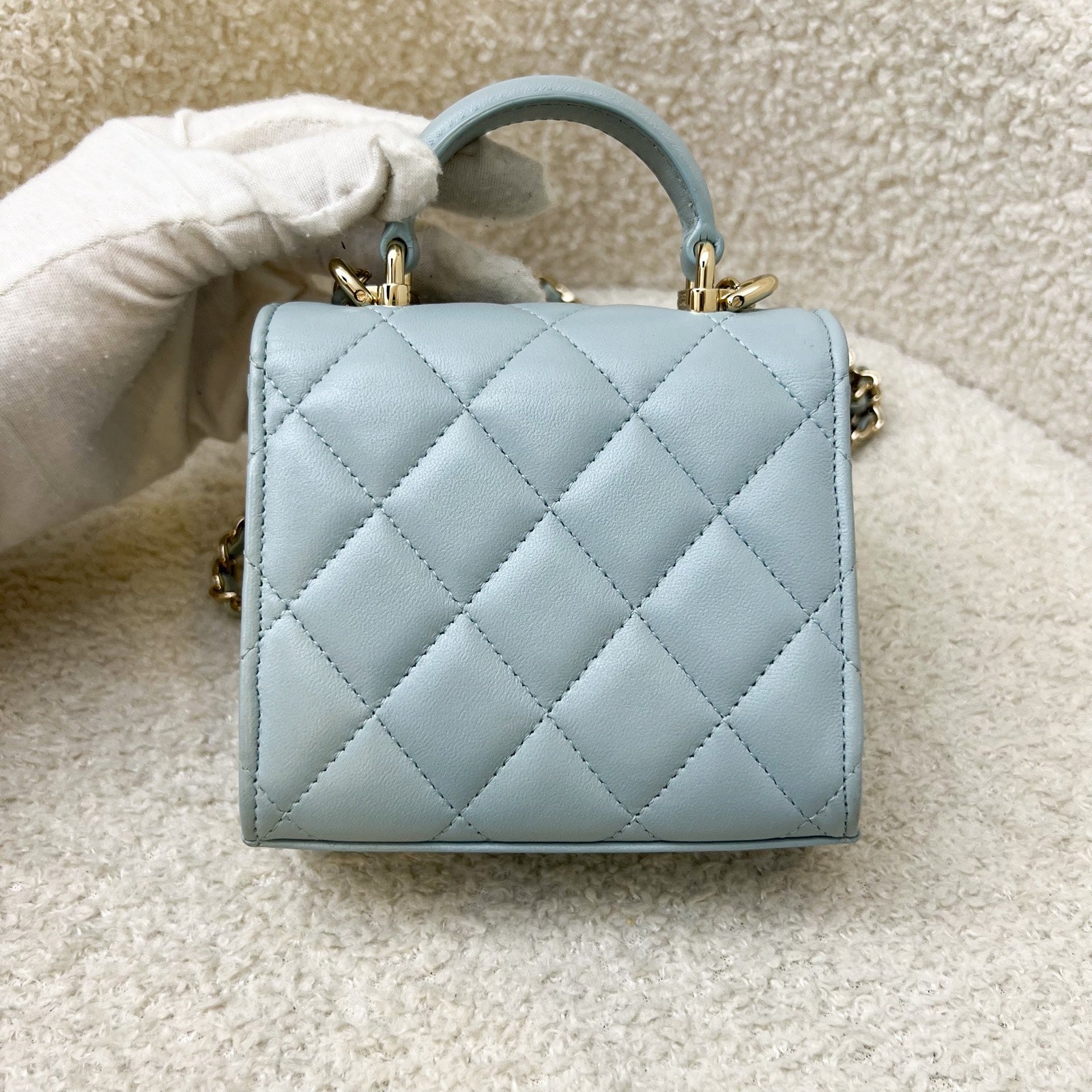 Chanel Top Handle Micro Flap Flap Bag - Rovelle Bags