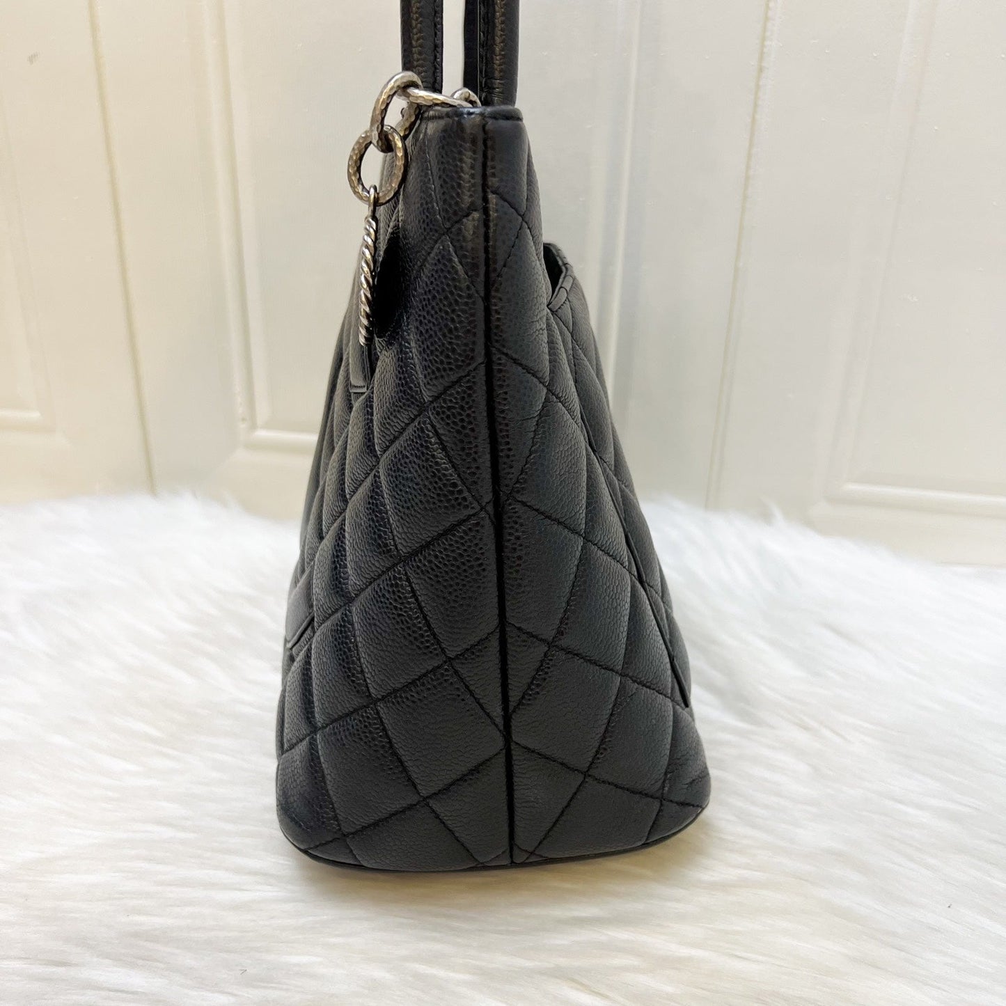 Chanel Medallion Tote in Black Caviar Tote Bag - Rovelle Bags