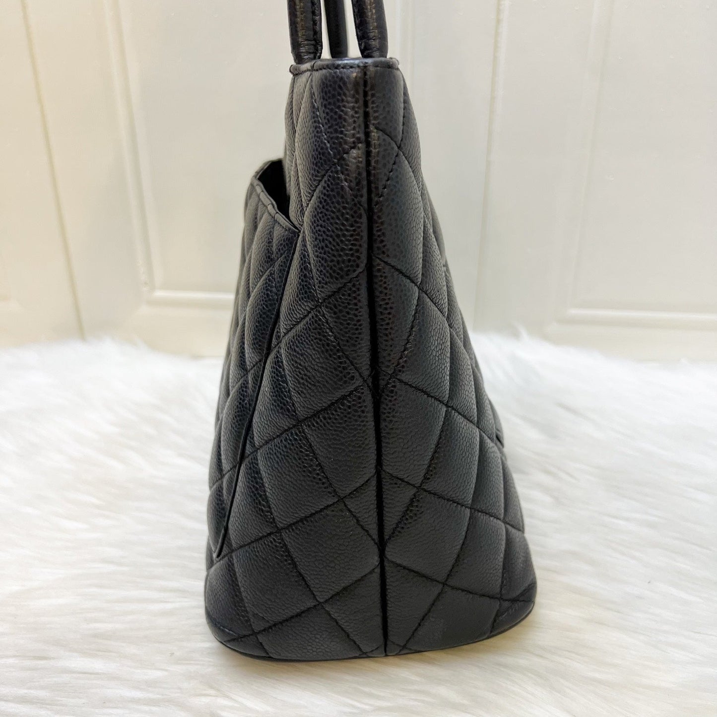 Chanel Medallion Tote in Black Caviar Tote Bag - Rovelle Bags