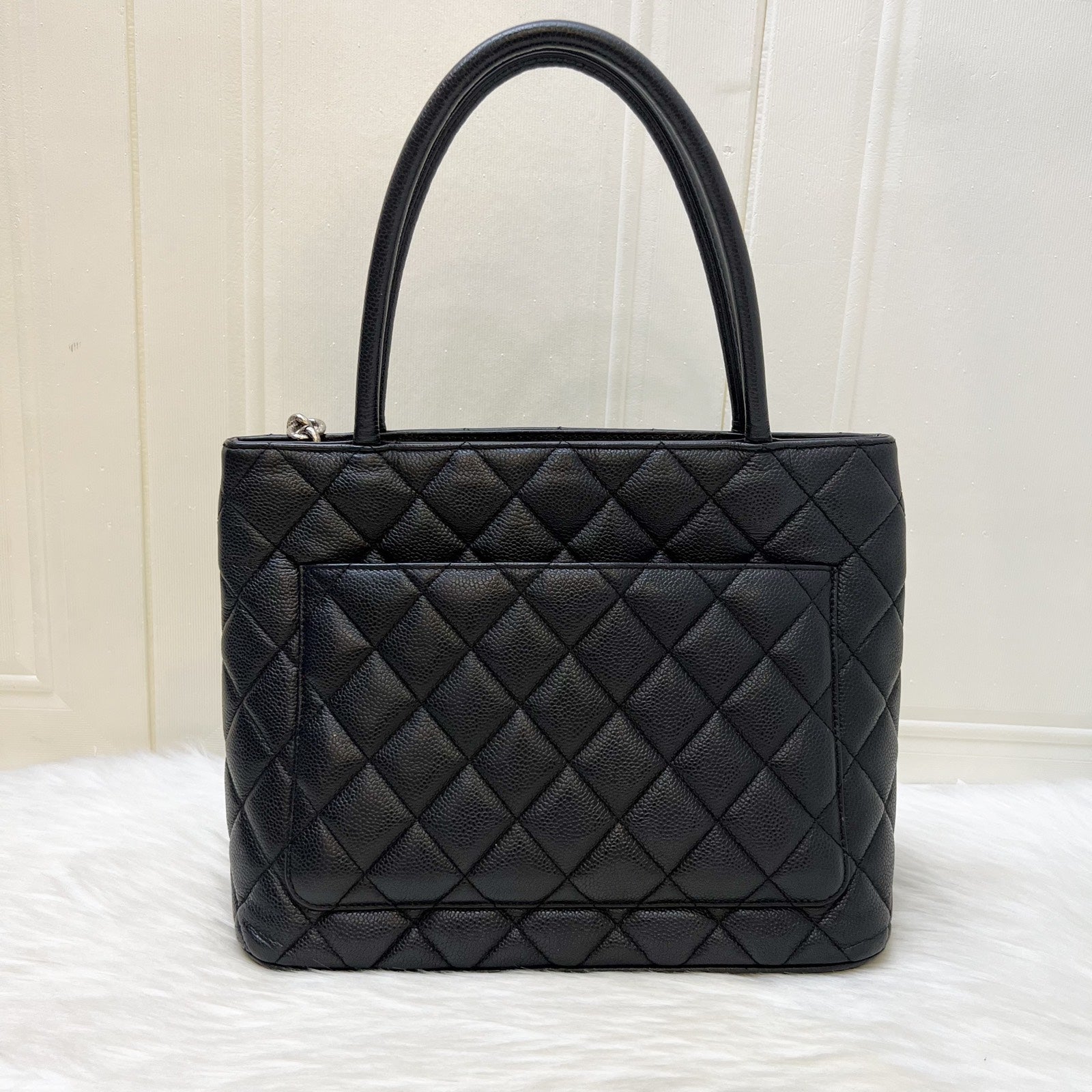 Chanel Medallion Tote in Black Caviar Tote Bag - Rovelle Bags