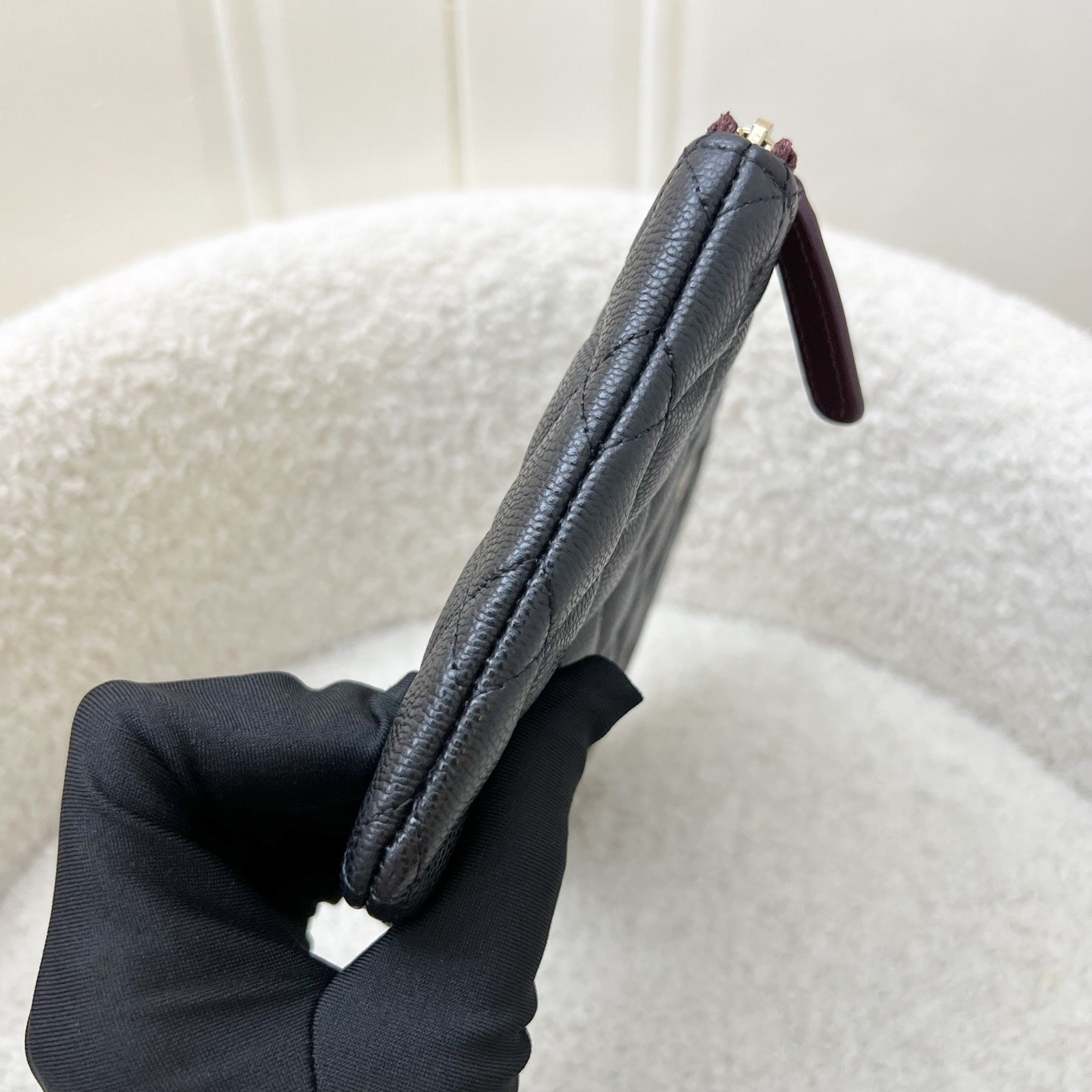 Chanel Classic Small O-Case Pouch in Clutch Bag - Rovelle Bags