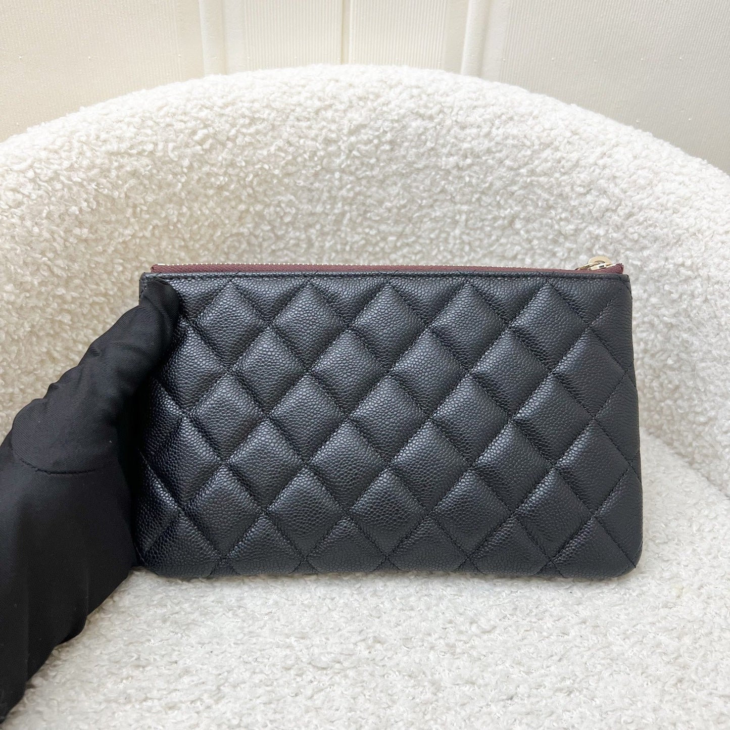 Chanel Classic Small O-Case Pouch in Clutch Bag - Rovelle Bags