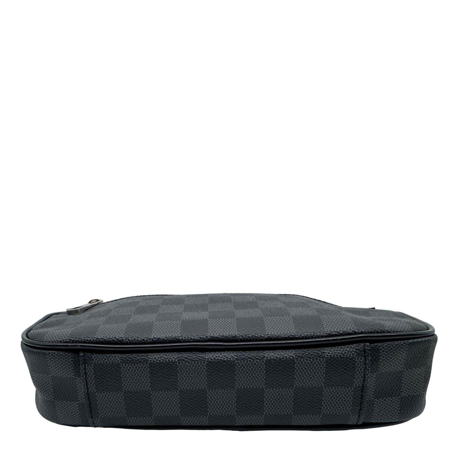 LOUIS VUITTON Ambler Damier Graphite Shoulder Bag Black