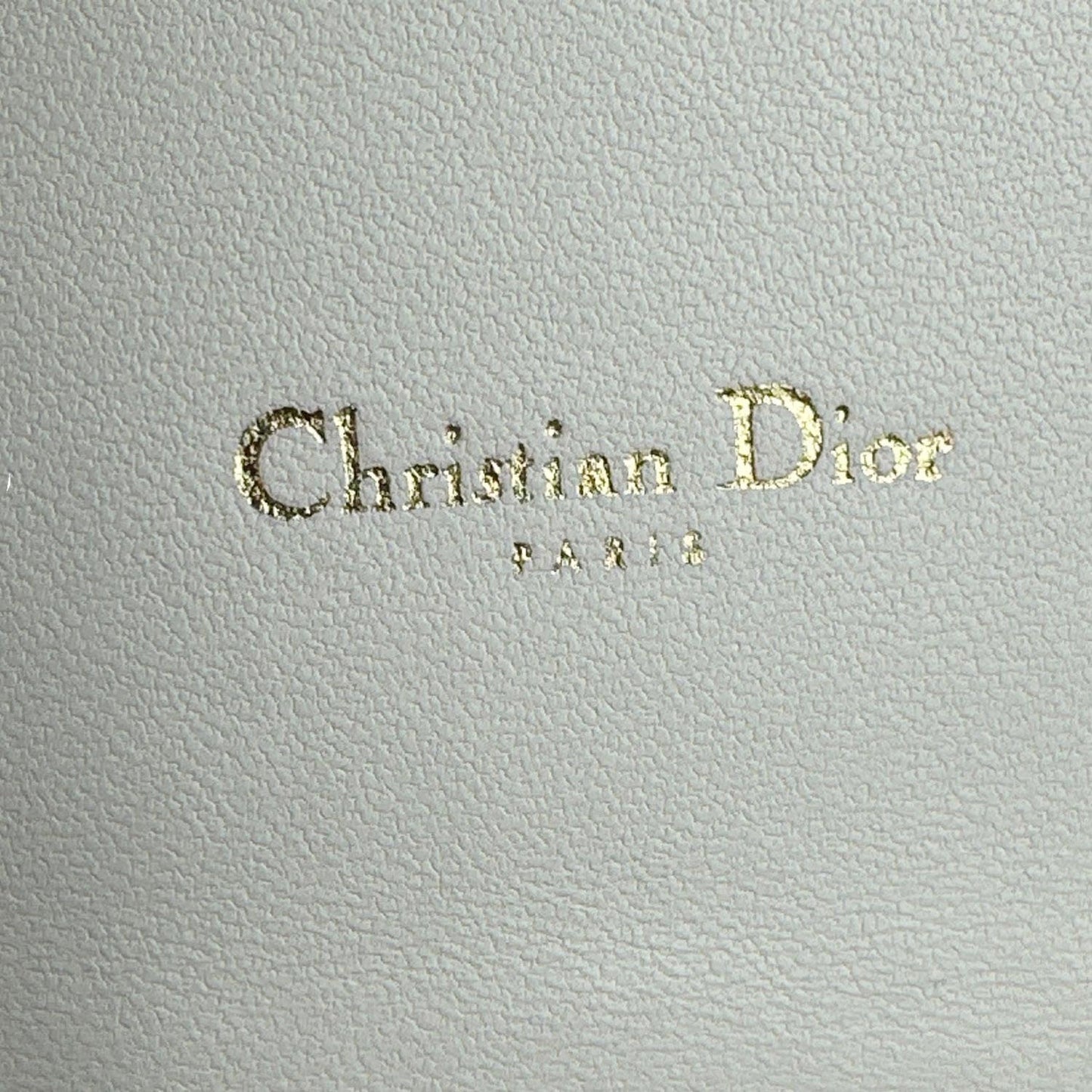 CHRISTIAN DIOR Caro Supple Cannage Calfskin Leather Chain Shoulder Bag Ivory