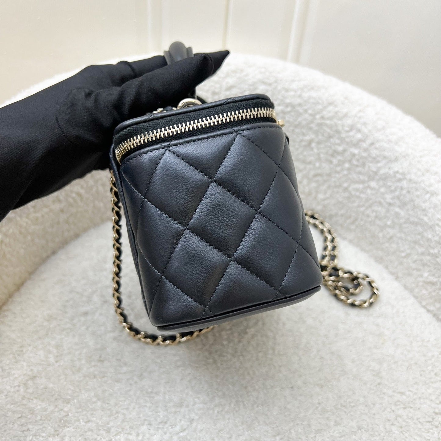 Chanel Top Handle Small Vanity in Handbag - Rovelle Bags