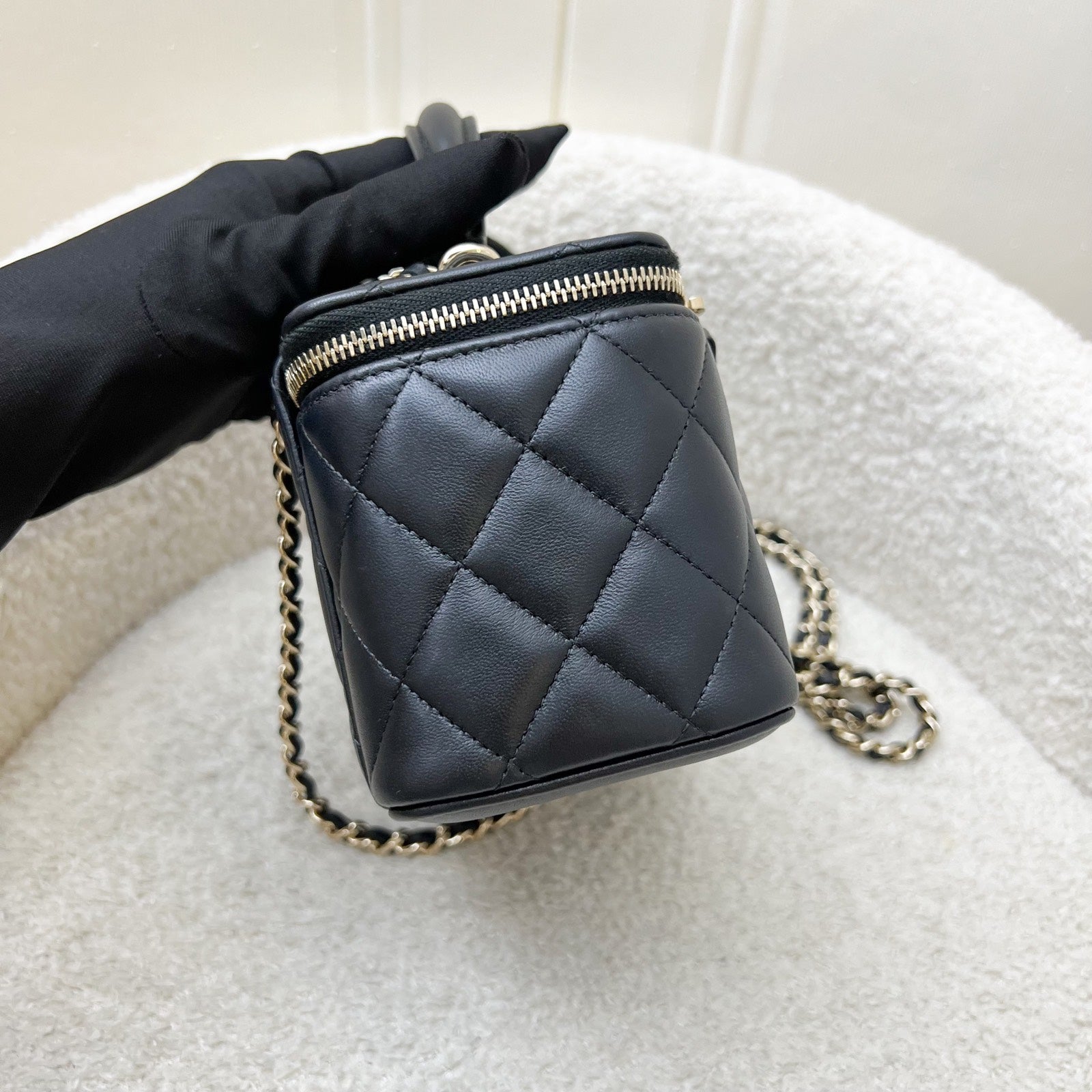 Chanel Top Handle Small Vanity in Handbag - Rovelle Bags