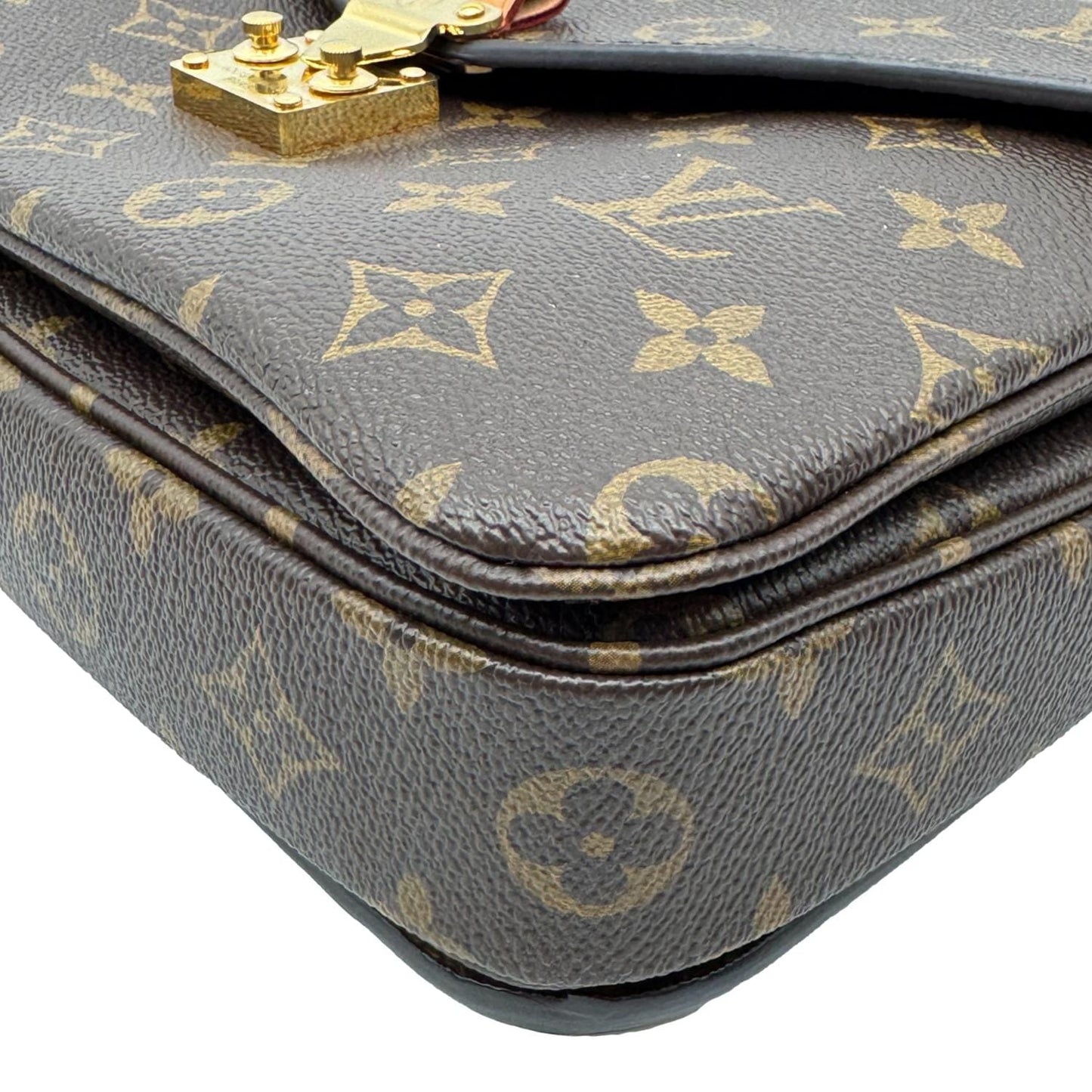 LOUIS VUITTON Metis Pochette Monogram Canvas Crossbody Bag Brown