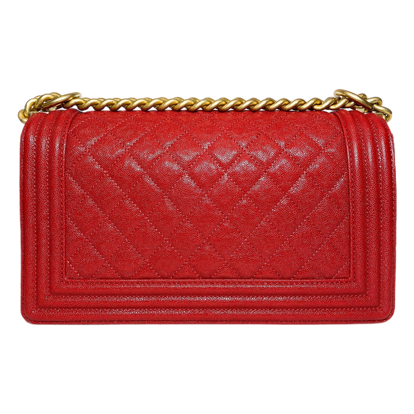 Chanel Red Boy Handbag - Rovelle Bags