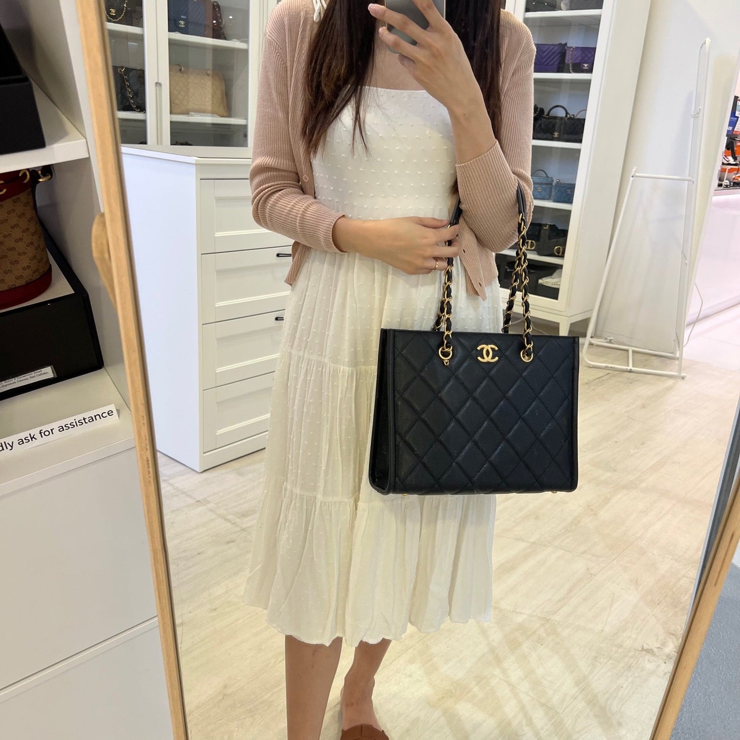 Chanel 24A "2-in-1" Small Tote in Tote Bag - Rovelle Bags
