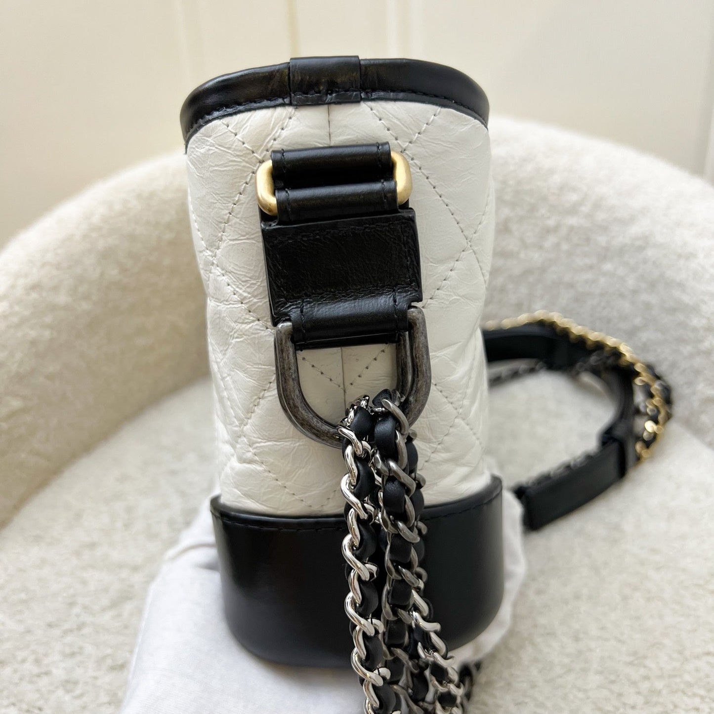 Chanel Small Gabrielle Hobo in White Shoulder Bag - Rovelle Bags