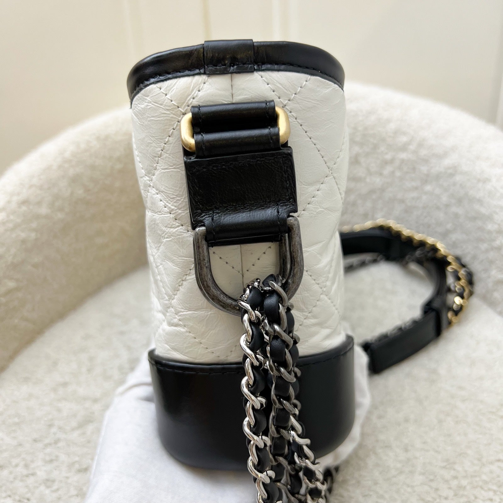 Chanel Small Gabrielle Hobo in White Shoulder Bag - Rovelle Bags