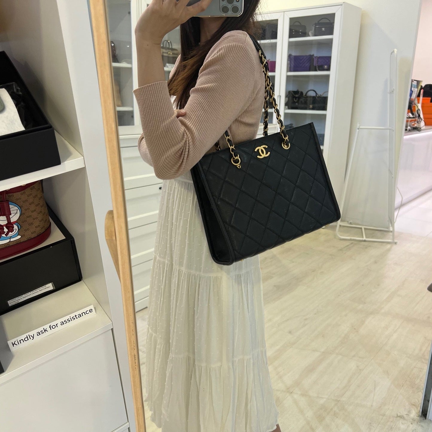 Chanel 24A "2-in-1" Small Tote in Tote Bag - Rovelle Bags