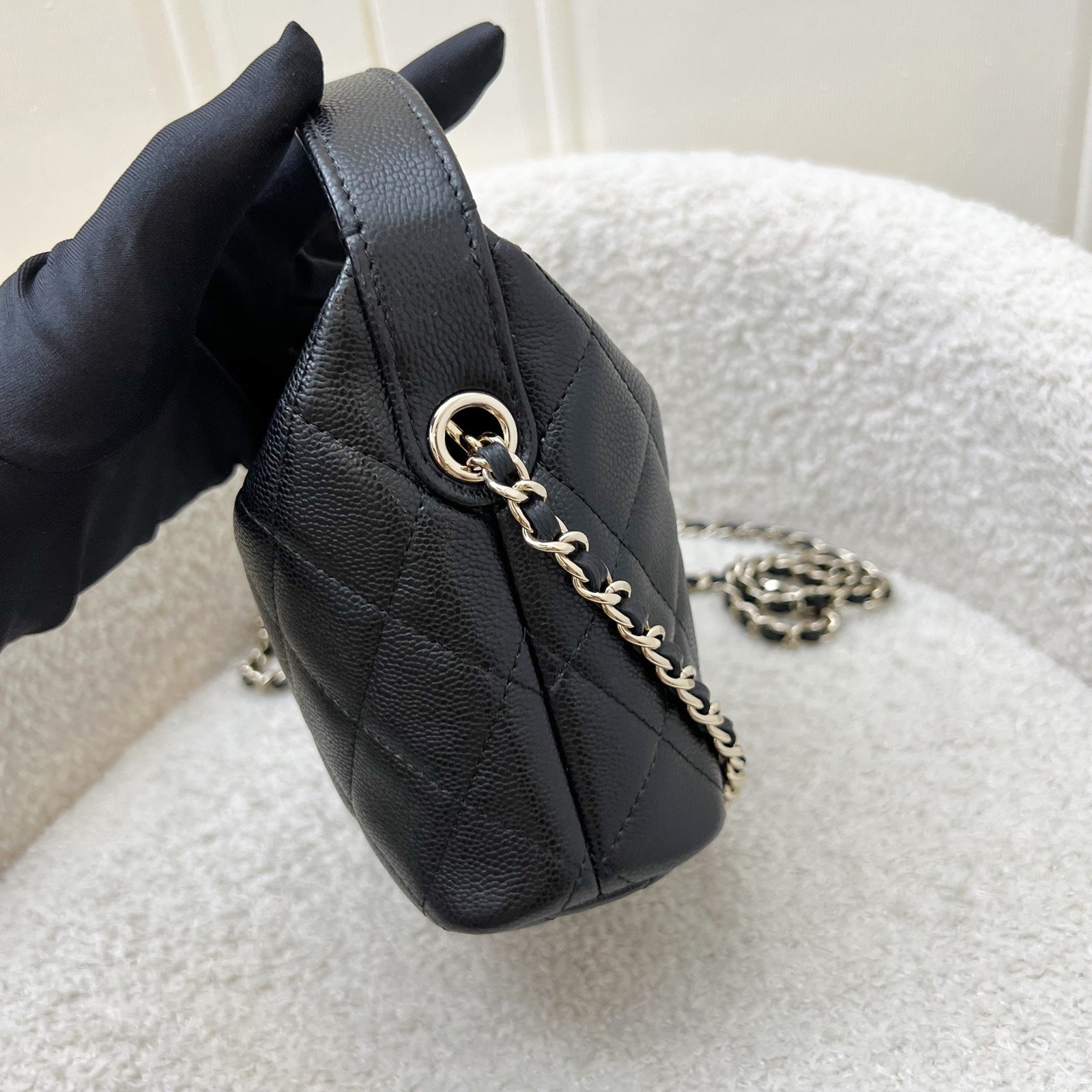 Chanel Classic Quilted Hobo Clutch on Shoulder Bag - Rovelle Bags
