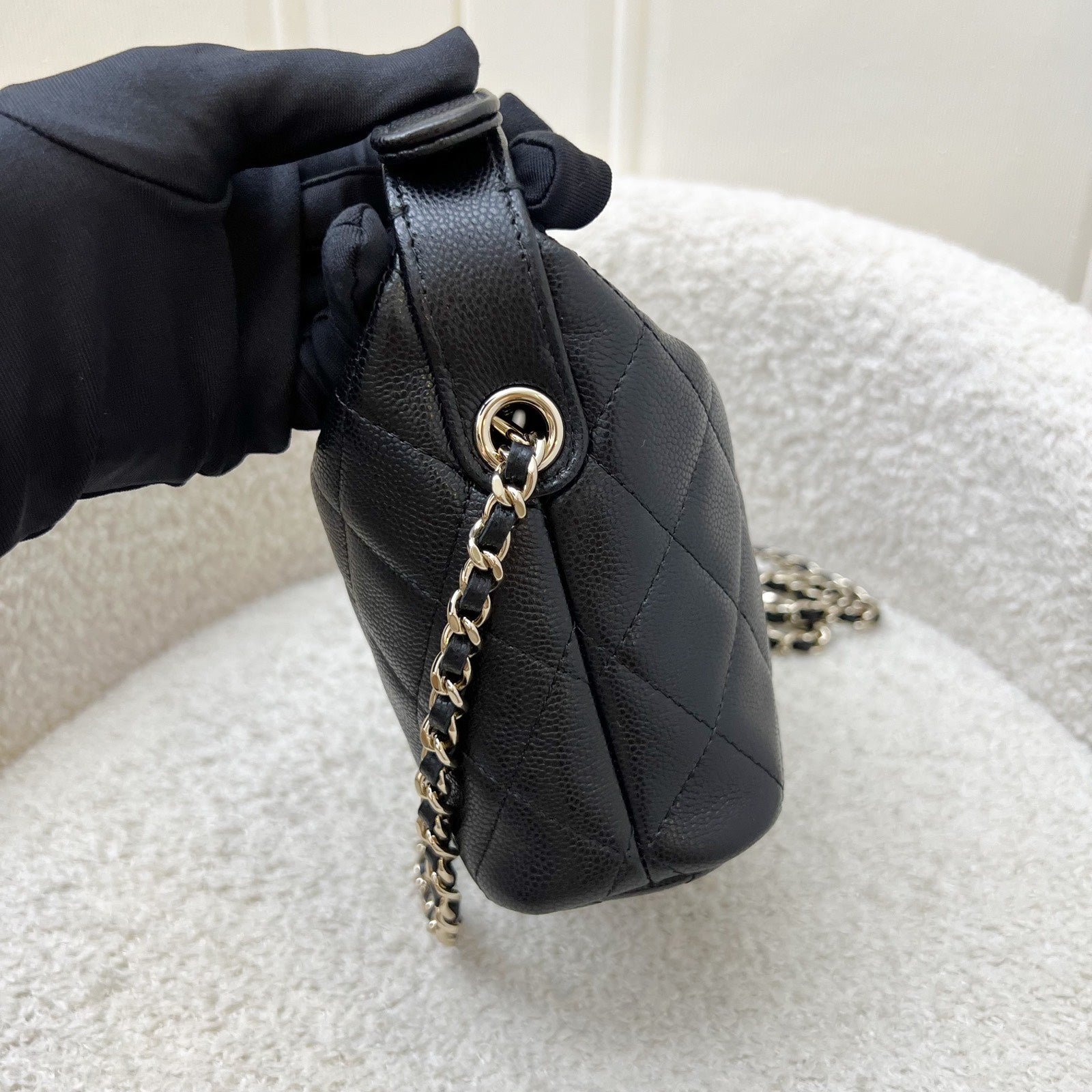 Chanel Classic Quilted Hobo Clutch on Shoulder Bag - Rovelle Bags