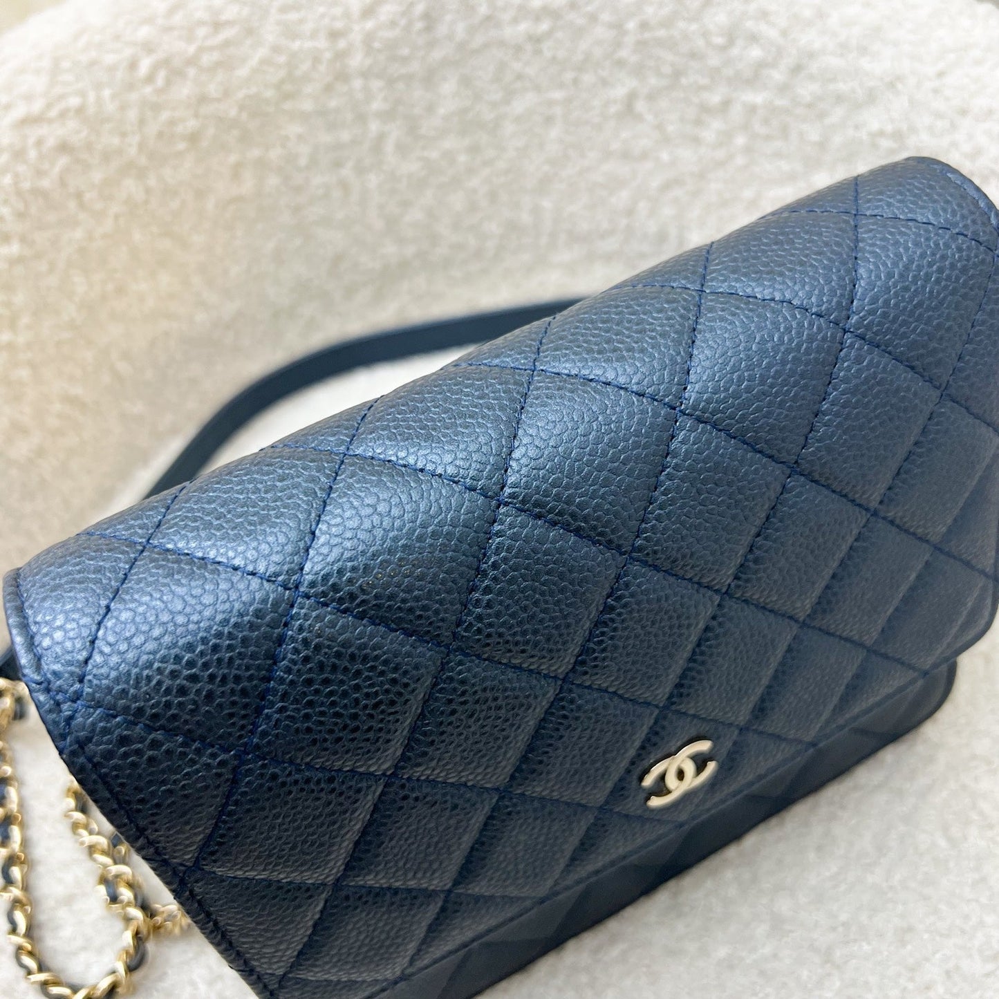 Chanel Square Wallet on Chain WOC Crossbody Bag - Rovelle Bags