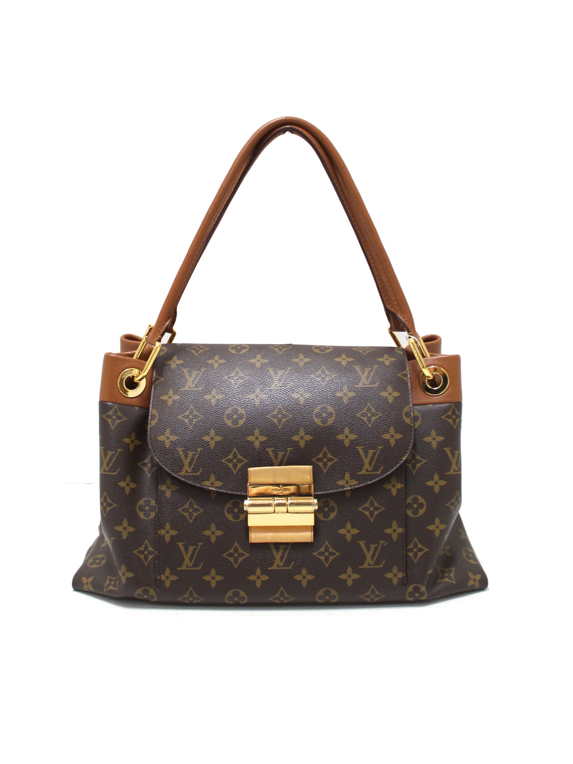 Louis Vuitton Classic Monogram Camel Olympe Shoulder | Italystation.com - Shop Now at italystation.com