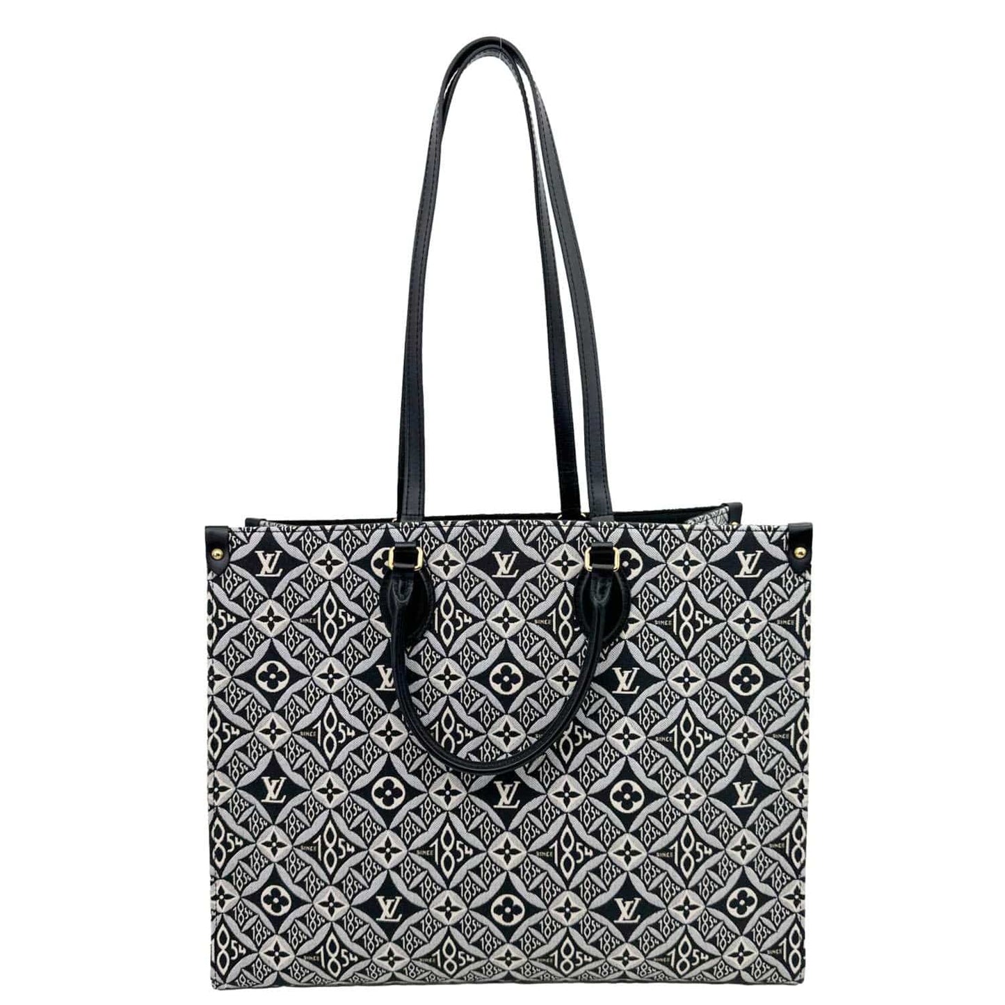 LOUIS VUITTON Onthego GM Since 1854 Jacquard Shoulder Bag Black