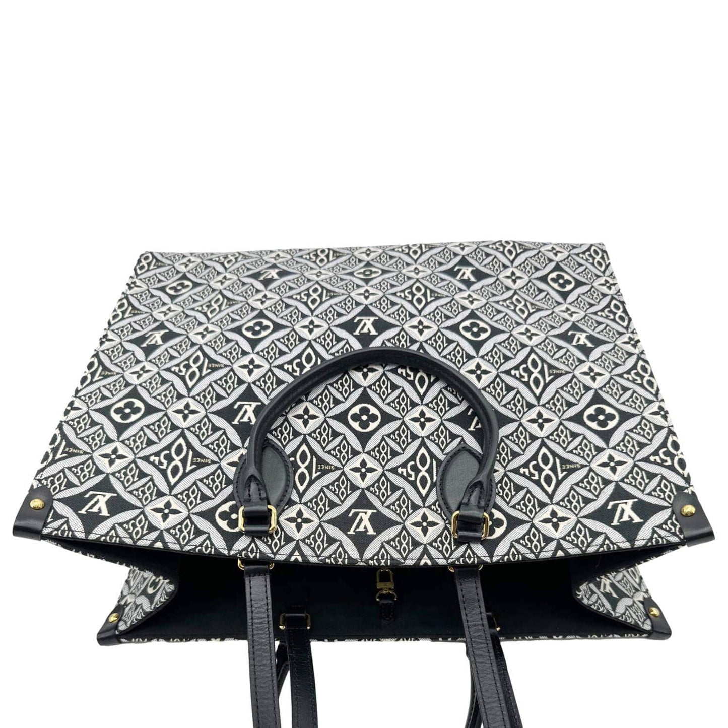 LOUIS VUITTON Onthego GM Since 1854 Jacquard Shoulder Bag Black