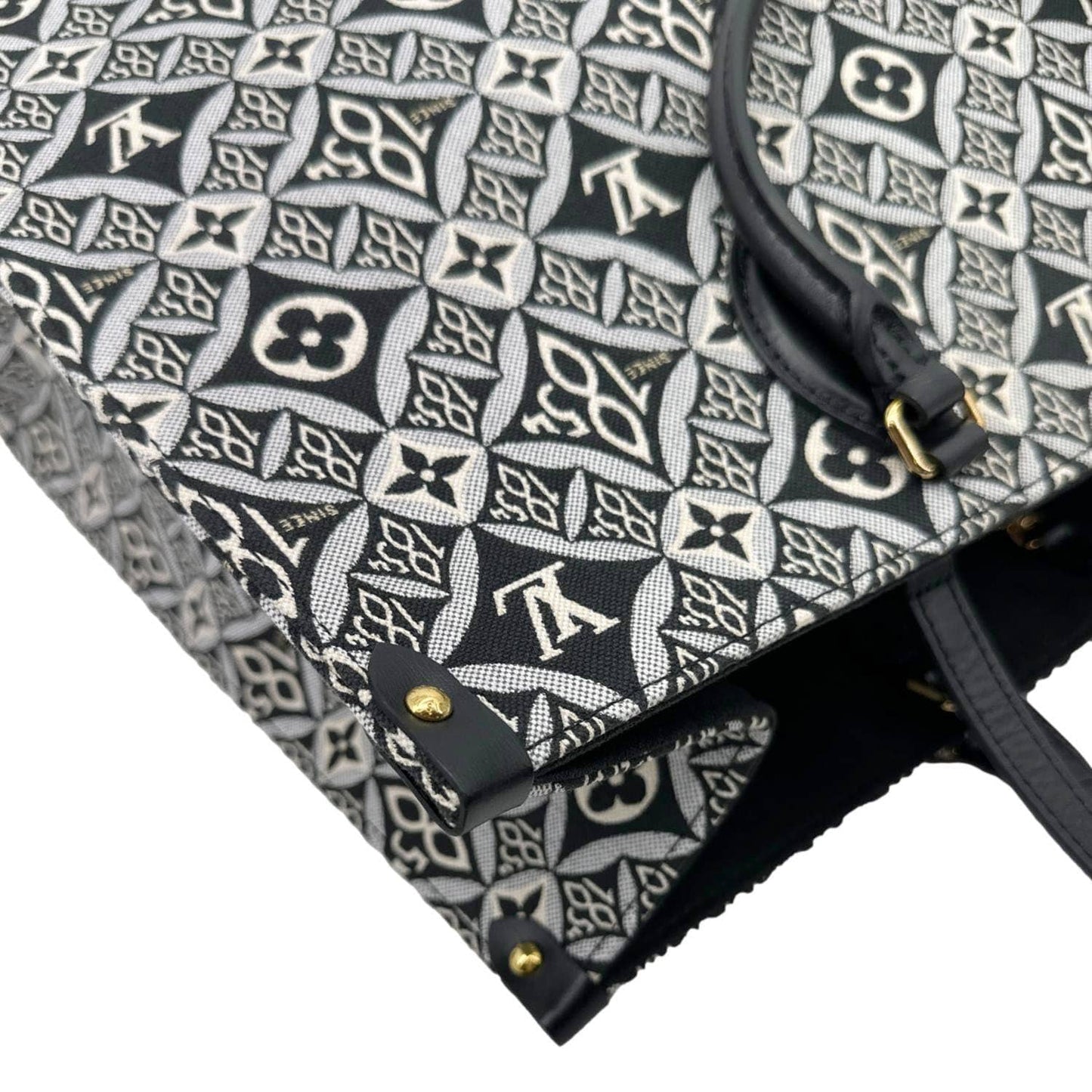 LOUIS VUITTON Onthego GM Since 1854 Jacquard Shoulder Bag Black