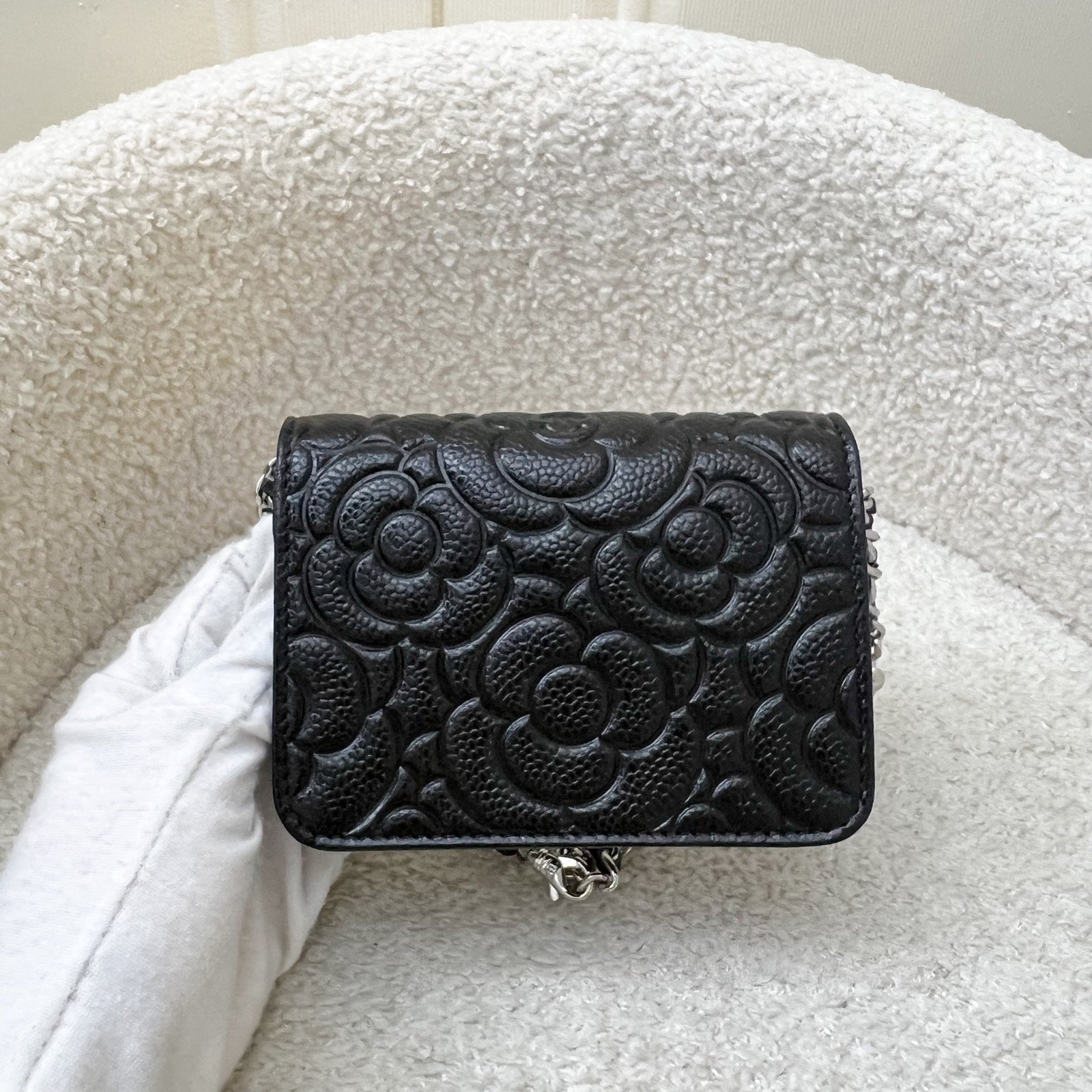 Chanel 20K Camellia Micro Flap / Flap Bag - Rovelle Bags