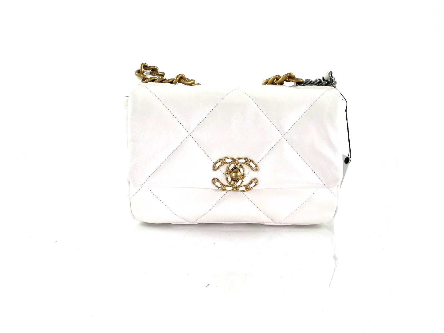 Chanel New CHANEL 19 2022 White Flap Bag - Rovelle Bags