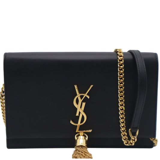 Saint Laurent Kate Leather Black Crossbody Style 12