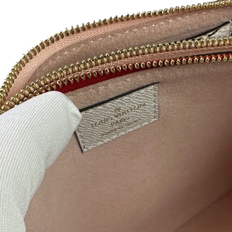 LOUIS VUITTON Double Zip Pochette Giant Monogram Jungle Crossbody Bag Red