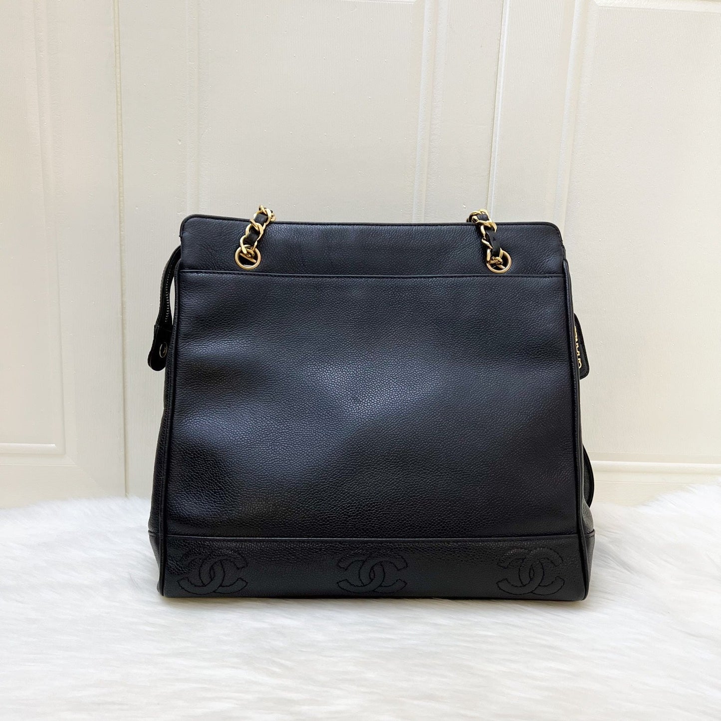 Chanel Triple CC Tote in Black Tote Bag - Rovelle Bags