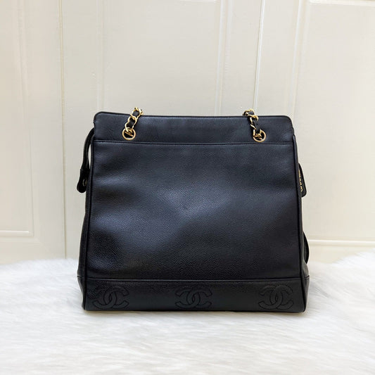 Chanel Triple CC Tote in Black Tote Bag - Rovelle Bags