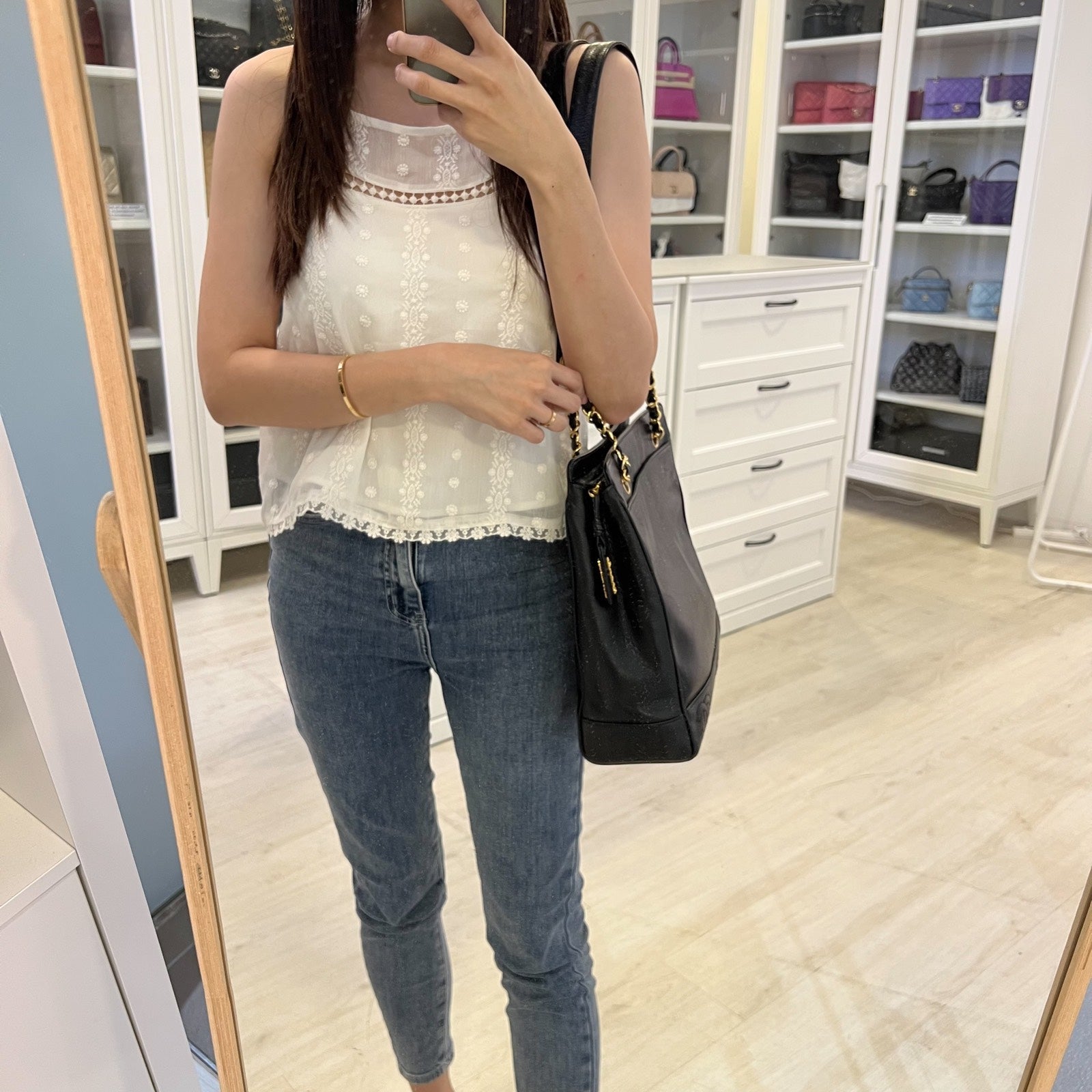 Chanel Triple CC Tote in Black Tote Bag - Rovelle Bags