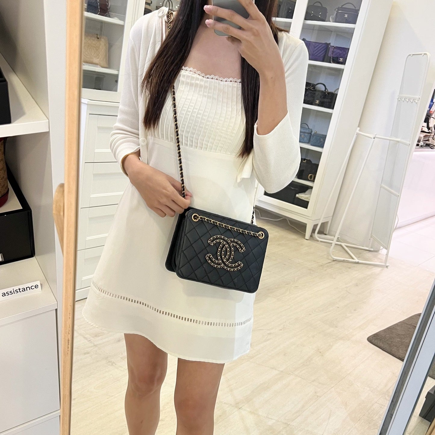 Chanel Mini Accordion Tote in Black Tote Bag - Rovelle Bags