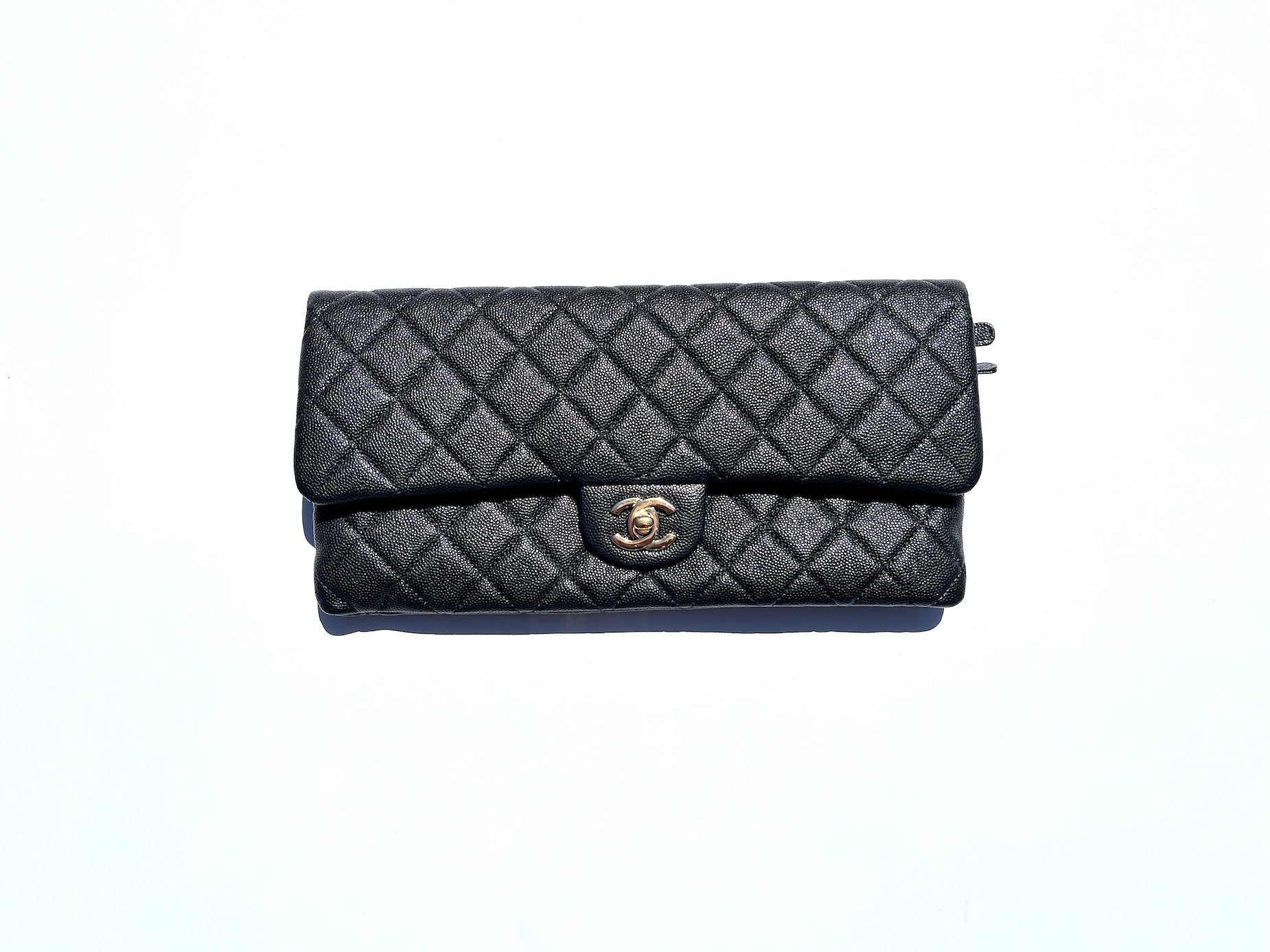 Chanel Classic 2021 Black Quilted Caviar Flap Bag - Rovelle Bags