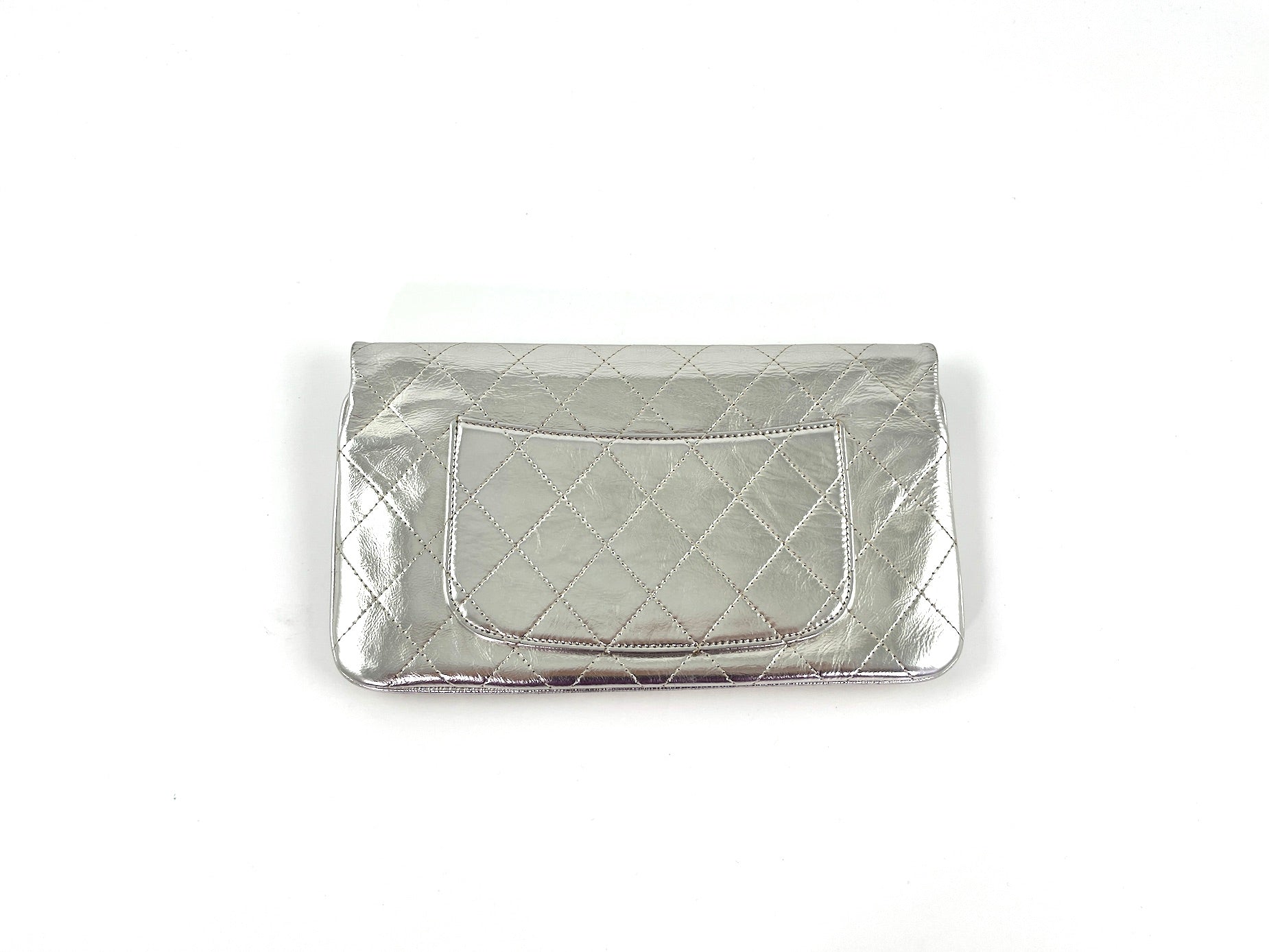 Chanel 2019 Silver Gold Metallic Quilted Flap Bag - Rovelle Bags