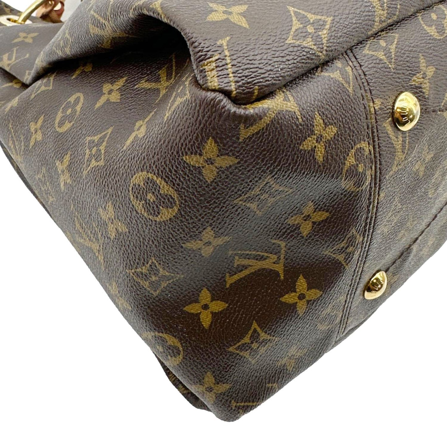LOUIS VUITTON Artsy MM Monogram Canvas Hobo Bag Brown