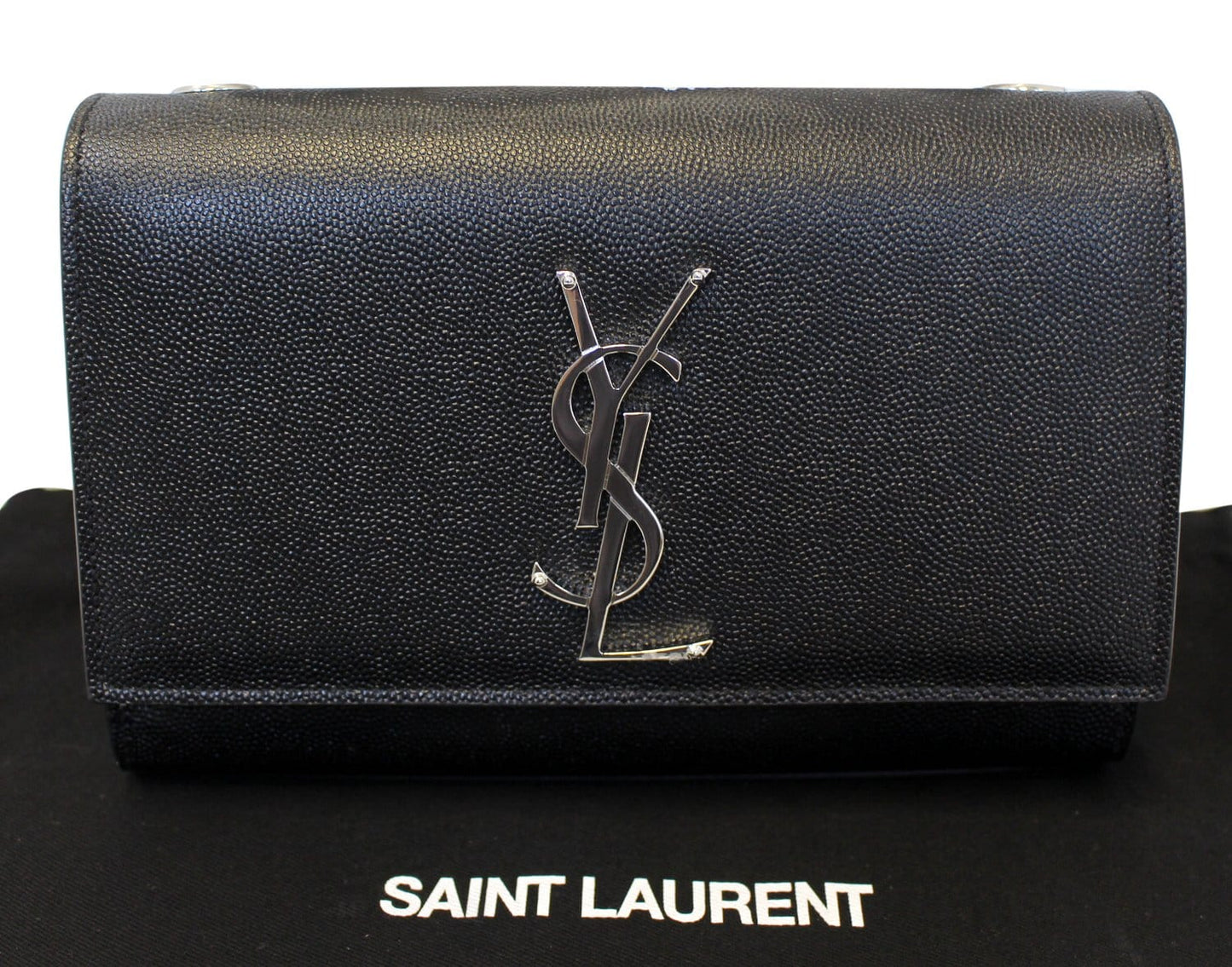 Saint Laurent Kate Leather Black Crossbody Style 6