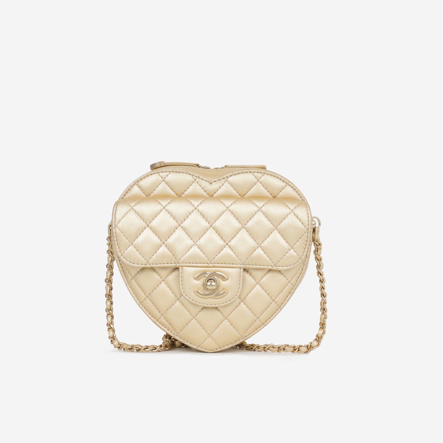 Chanel Luxury Lambskin Gold Handbag Style 10