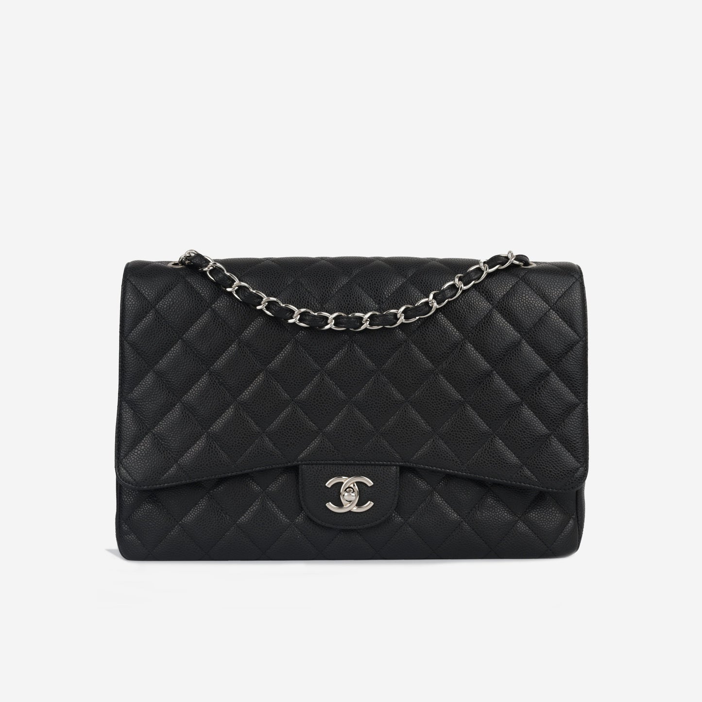 Chanel Classic Flap Lambskin Black Shoulder Bag Style 69