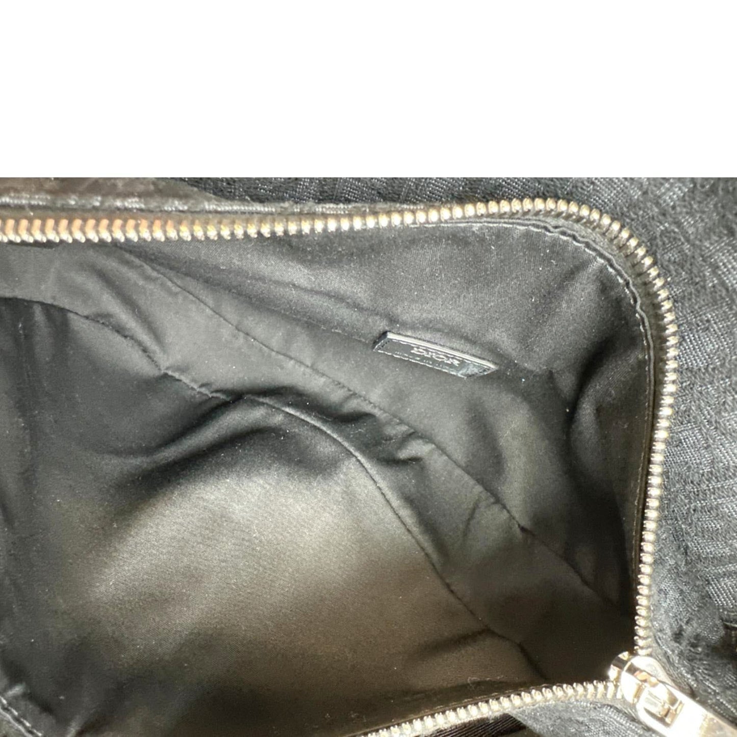 CHRISTIAN DIOR Saddle Oblique Jacquard Crossbody Bag Black