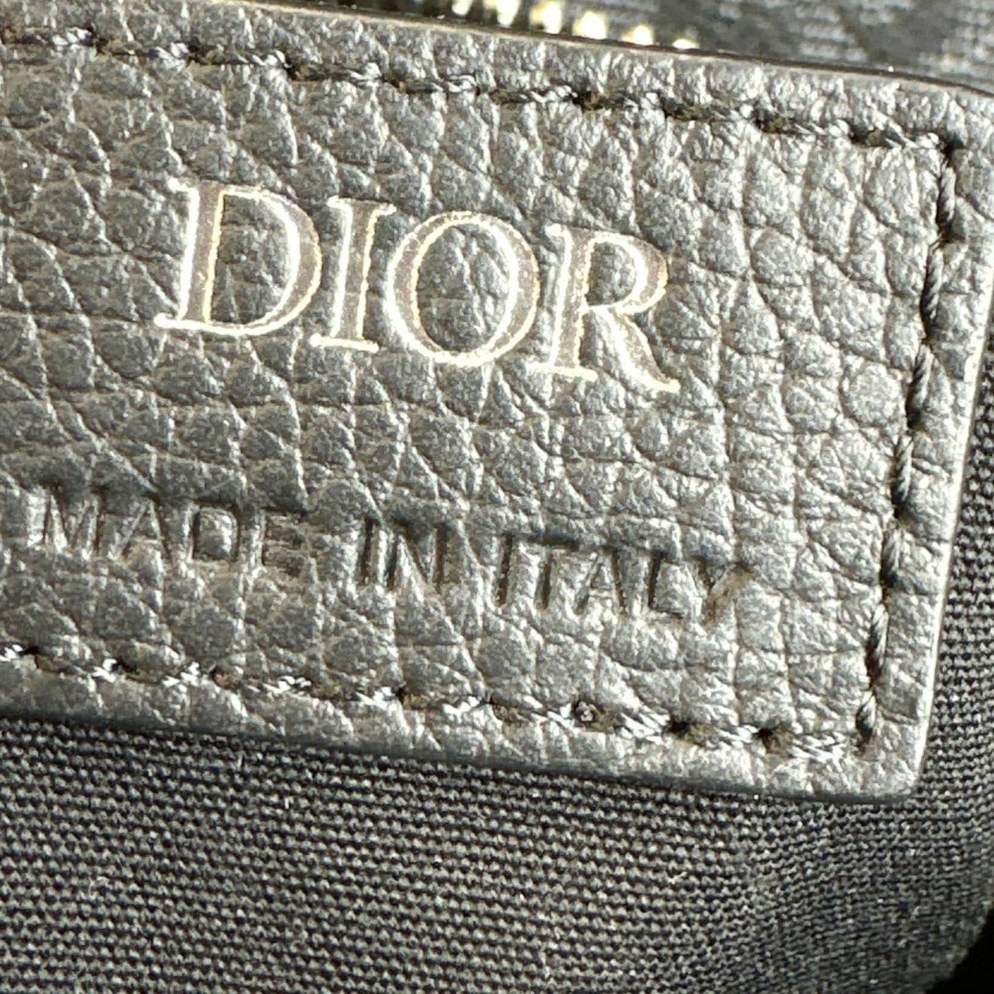 CHRISTIAN DIOR Saddle Oblique Jacquard Crossbody Bag Black