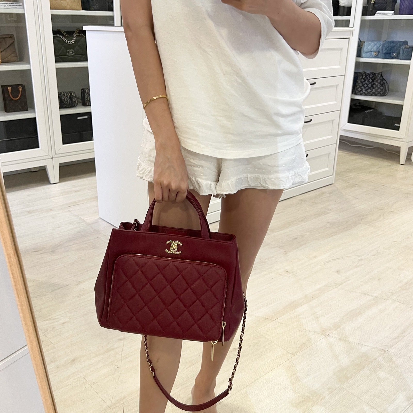 Chanel Business Affinity Top Handle Tote Tote Bag - Rovelle Bags