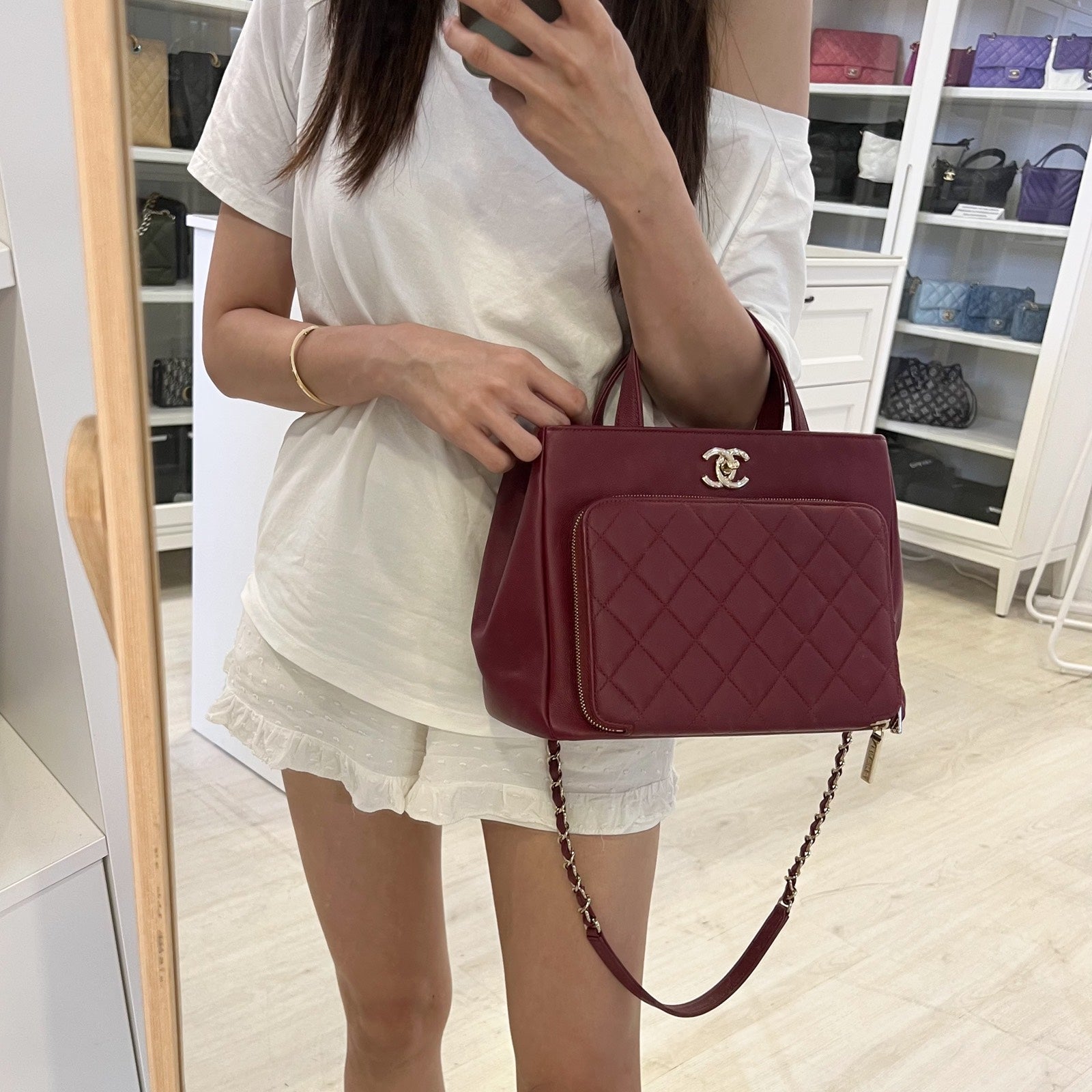 Chanel Business Affinity Top Handle Tote Tote Bag - Rovelle Bags
