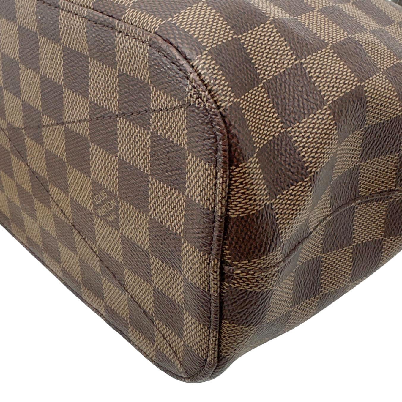 LOUIS VUITTON Siena MM Damier Ebene Shoulder Bag Brown
